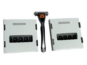Blade 195515012522 Amazon Basics Men 3-blade Razor With Dual Lube Strips - 1 Handle And 20 Cartridges