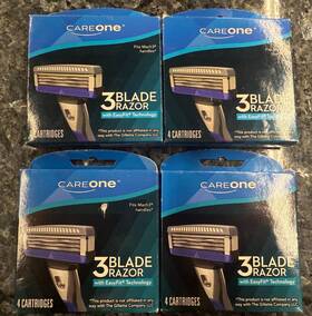 20139f Blade On Sale Careone 3 Razor Cartridges 4 Packs Of Carts- Brand New