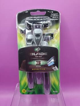 879488 Blade Cvs 3 Sensitive Disposable Razors Blades Skin Cartridges