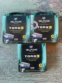 229774 Blade For Men Torq 3 8 Replacement Cartridges Lot Of Boxes