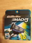 Blades Mach Stock Gillette 3 10 Pack Box Sealed -----1 Brand Genuine