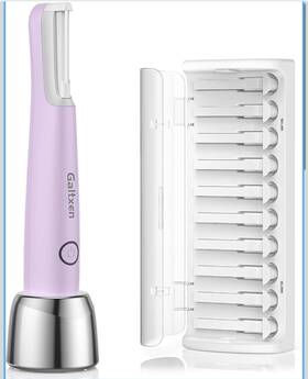G2zs-whj Bnu Dermaplaning Tool For Face Dermaplane Razor Women Led Purple
