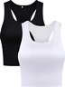 Crop-01 Boao-basic Crop Boao Pieces Women Basic Sleeveless Racerback Tank 796168984404
