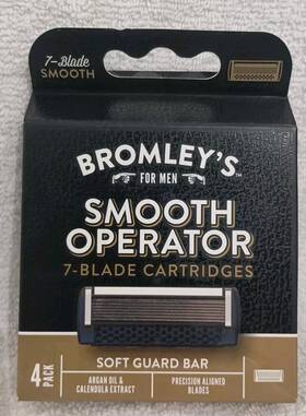 Bromleys For Men 041260006166 Smooth Operator 7 Blade Razor Cartridges 4 Pack Read Description