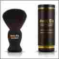 Brsh-synt-002 Satin Tip Badger Razor Shave Barber Brush Beard Black Handle Hair Men Mustache Luxury Tool 784922983770