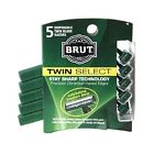 Brut 4x Twin Select Disposable Razors 5 Pack Stay Sharp Technology 856862003310