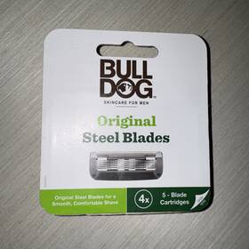 Kd0041 Bulldog Original Steel 5-blade Razor Replacement Cartridges 4 Count 1 Ct