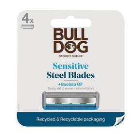 Bulldog Natural Skincare 841058000754 5-blade Razor Refill Sensitive 4 Count
