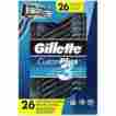 C707648 Custom Plus Gillette 3 Disposable Razor 26ct