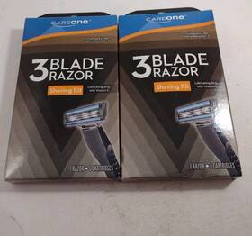 Careone 041520133465 2 Care One 3 Blade Razor Blade/lubricating Strip And Box 6 Cartridges