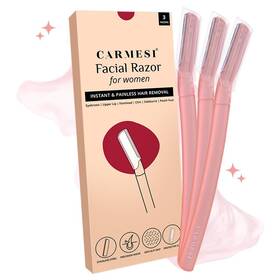 Pplb1299carm35 Carmesi Facial Razor For Women Painless And Precision Face Hair 3 Count Pack Of 1