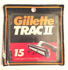 Cartridge Gillette Trac Ii 15 Cartridges Refill 047400112711