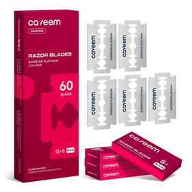 Caveem 850067403005 60 Count Double-edge Safety Razor Blades Replacement Refills For Shavi