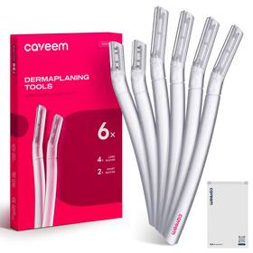 Caveem Cer002 Dermaplane Razor For Women 6 Count Pack Of 1 Semi-translucent Matt