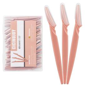 Cicinujoy 705353999024 40pcs Eyebrow Razor Face Shaver Kit Dermaplaning Tool Stainless Steel Blades