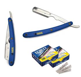 Cs101-l Classic Samurai Stainless Steel Professional Barber Folding Straight Edge Razor Shavette Menft