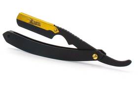 Cs102mt-golden Classic Samurai 4x Mens Shaving Cut Throat Golden Head Straight Razor Barber Salon