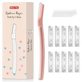Clearyue 726597532204 Dermaplane Razor For Women With 10 Replaceable Blades Dermaplaning Tool