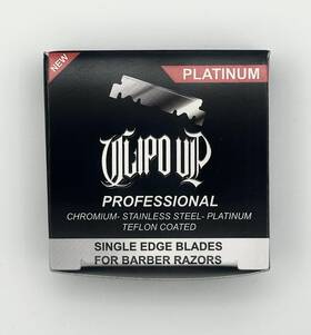 0y-ek2h-hrlw Clipd Up Professional Platinum Single Edge Barber Razor 1 Count Pack Of 100 Silver