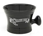 Col Ichabod Conk Black Ceramic Apothecary Style Shaving Mug 788475001219