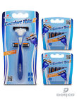Comp Dorco Comfort Thin Ii Two Blade Razor Shaving System 12 Pack 1 Handle 728795014476