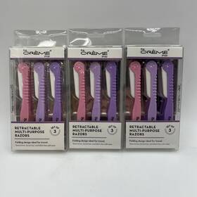 Creme Shop 849980057884 Cr Me Retractable Multi Purpose Razors 3 Units Pack