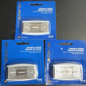 Cvs 050428319925 Double Edge Razor Blades For Men - 3 Packages 10 Stainless Steel Each