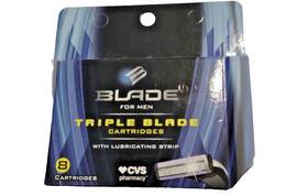 N2-766 Cvs Men 3 Blade With Lubricating Strip 8 Cartridges Refills For Any Sensor Razor