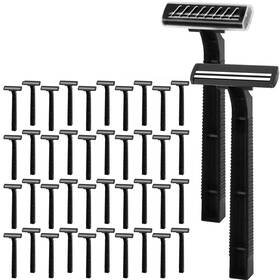 Tixudao-110 Cxyary 110 Pcs Twin Blade Disposable Razors With Clear Safety Cap Shaving Bu