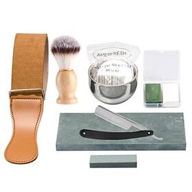 Dn-ld27 Dannuo Safety Straight Razor Shaving Set For Men With Brush Browl Barber