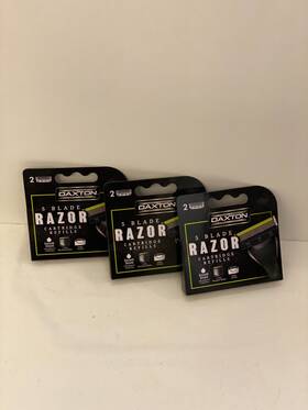 Daxton 032251796562 5 Blade Razor Cartridge Refills