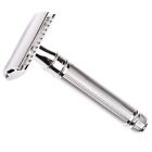 Del89li14 Edwin Jagger Double Edge Safety Razor Lined Chrome Plated Long