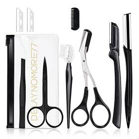 Delaynomore77 797439992999 Eyebrow Razor Kit 9 In 1 Professional Grooming Set For Women And Men