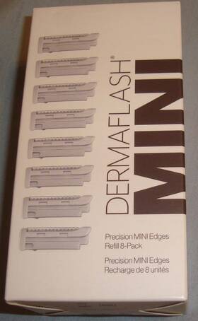 Dermaflash 850017077102 Precision Mini Edges Blades Refill 8 Pack New De-fuzz De-flake