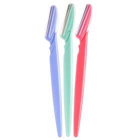 D220 Diane 445026192101 Eyebrow Facial Hair Shaper Trimmer Dermaplaning Razor - 3 Pack