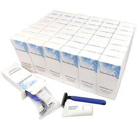 Dincherbel 445024721723 Disposable Razors In Bulk Shaving Kit Twin Blade And Cream 12g Individu