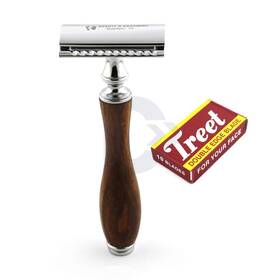 Mds-01 Direct Instruments Professional Double Edge Safety Razor 1 Count Pack Of Brown And Silver