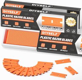 Diyself 445036968925 300 Pack Plastic Razor Blades - Blade Replacement For Blad