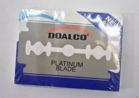 Doalco 970210062225 Razor Barber Shaving Blades Stainless Steel Double Edge 10 Pack