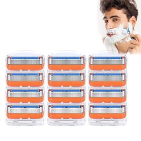Doemfarty 313096818801 12pcs Razor Blade Shaving Refills For Gillette Fusion 5 Orange New