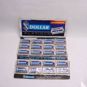 Dollar Platinum 904055105562 100-pk Double Edge Razor Blade