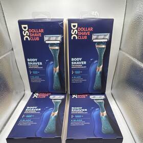 11222etb2 Dollar Shave Club Body Shaver Cartridge Razor 4-blade With 1 Blue Men