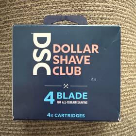 2025feb24 Dollar Shave Club 4 Blade Refill Cartridges Sealed/ Free S-h