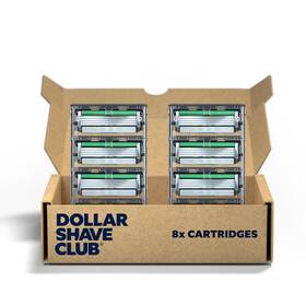 Dollar Shave Club 313042624623 Acne Friendly 4 Blade Razor Refill Cartridges 8 Count Suit
