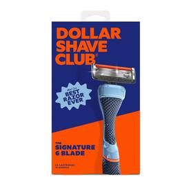 Dollar Shave Club 445006970941 Mens Razor 6-blade Starter Set 1 Handle 2x Manual Ra