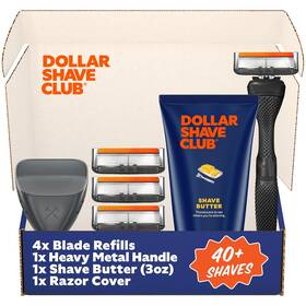 Dollar Shave Club 811346022652 The Member Exclusive Set 4 Extra Close Refill Cartri