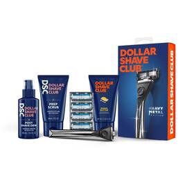 Dollar Shave Club 811346022676 The Total Package Gift Set 4 Extra Close Refill Cartrid