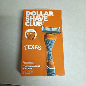 Dollar Shave Club 811346022829 6-blade Razor 1 Handle And 2 Cartridges Limited Edition New