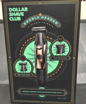 88076784 Dollar Shave Club Double Header Electric Trimmer