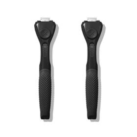 Hzy5 Dollar Shave Club Replacement Razor Blade Handles For Men 2 Pack Black Open- New